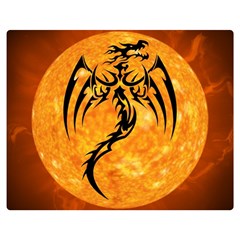 Dragon Fire Monster Creature Double Sided Flano Blanket (medium)  by Nexatart