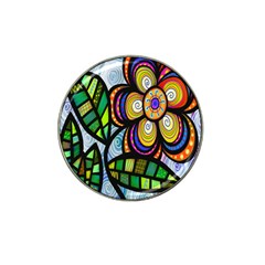 Folk Art Flower Hat Clip Ball Marker (10 Pack) by Nexatart