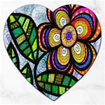 Folk Art Flower Jigsaw Puzzle (Heart) Front