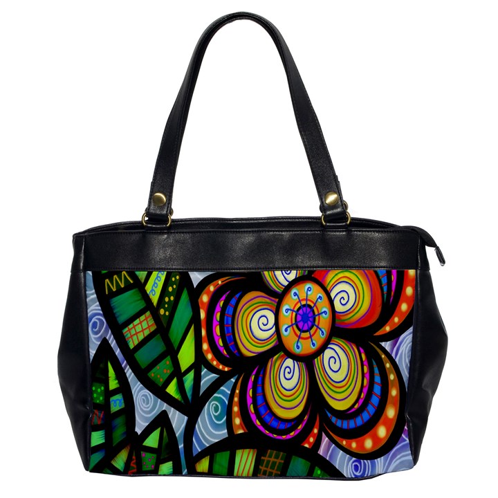 Folk Art Flower Office Handbags