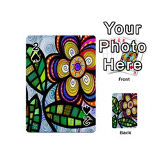 Folk Art Flower Playing Cards 54 (mini)  by Nexatart