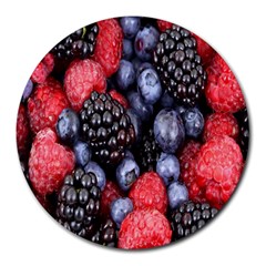 Forest Fruit Round Mousepads by Nexatart