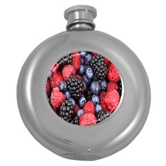 Forest Fruit Round Hip Flask (5 Oz) by Nexatart