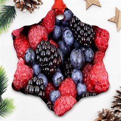 Forest Fruit Snowflake Ornament (two Sides) by Nexatart