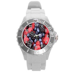 Forest Fruit Round Plastic Sport Watch (l)