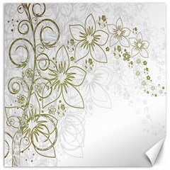 Flowers Background Leaf Leaves Canvas 12  X 12   by Nexatart