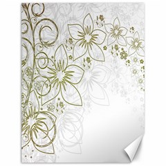 Flowers Background Leaf Leaves Canvas 12  X 16   by Nexatart