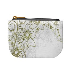 Flowers Background Leaf Leaves Mini Coin Purses by Nexatart