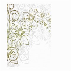 Flowers Background Leaf Leaves Small Garden Flag (two Sides) by Nexatart