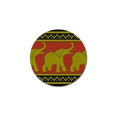 Elephant Pattern Golf Ball Marker (4 Pack) by Nexatart