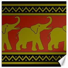 Elephant Pattern Canvas 12  X 12  