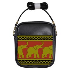 Elephant Pattern Girls Sling Bags by Nexatart