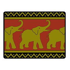 Elephant Pattern Fleece Blanket (small)