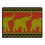 Elephant Pattern Fleece Blanket (Small) 50 x40  Blanket Front