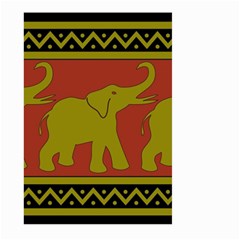 Elephant Pattern Large Garden Flag (two Sides) by Nexatart