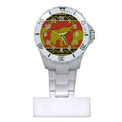 Elephant Pattern Plastic Nurses Watch