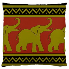 Elephant Pattern Standard Flano Cushion Case (one Side) by Nexatart