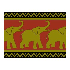 Elephant Pattern Double Sided Flano Blanket (mini) 