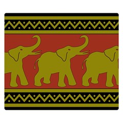 Elephant Pattern Double Sided Flano Blanket (small) 