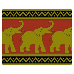 Elephant Pattern Double Sided Flano Blanket (medium)  by Nexatart