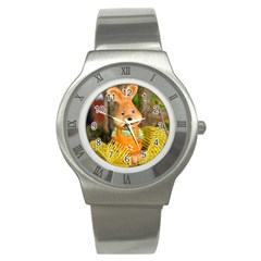 Easter Hare Easter Bunny Stainless Steel Watch