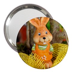 Easter Hare Easter Bunny 3  Handbag Mirrors by Nexatart