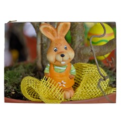 Easter Hare Easter Bunny Cosmetic Bag (xxl)  by Nexatart