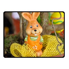 Easter Hare Easter Bunny Double Sided Fleece Blanket (small) 