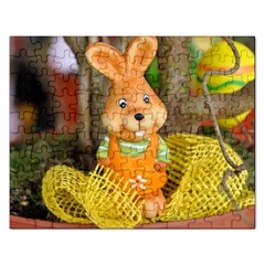 Easter Hare Easter Bunny Rectangular Jigsaw Puzzl by Nexatart