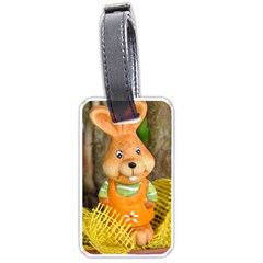 Easter Hare Easter Bunny Luggage Tags (one Side)  by Nexatart