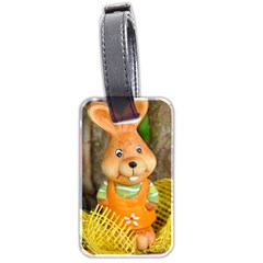 Easter Hare Easter Bunny Luggage Tags (two Sides) by Nexatart