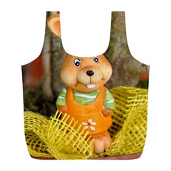 Easter Hare Easter Bunny Full Print Recycle Bags (l)  by Nexatart