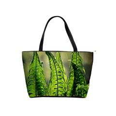 Fern Ferns Green Nature Foliage Shoulder Handbags by Nexatart