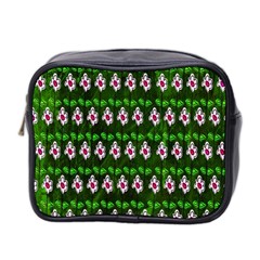 Floral Pattern Mini Toiletries Bag 2-side