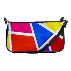 Geometric Blocks Shoulder Clutch Bags