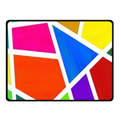 Geometric Blocks Fleece Blanket (small)