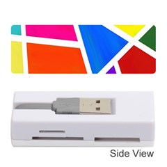 Geometric Blocks Memory Card Reader (stick)  by Nexatart