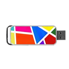 Geometric Blocks Portable Usb Flash (one Side)