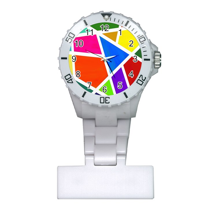 Geometric Blocks Plastic Nurses Watch