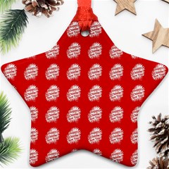 Happy Chinese New Year Pattern Ornament (star)