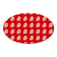 Happy Chinese New Year Pattern Oval Magnet by dflcprints