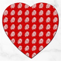 Happy Chinese New Year Pattern Jigsaw Puzzle (heart) by dflcprints