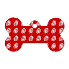 Happy Chinese New Year Pattern Dog Tag Bone (two Sides) by dflcprints