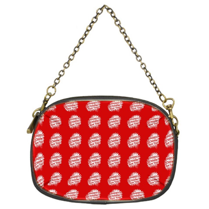 Happy Chinese New Year Pattern Chain Purses (One Side) 