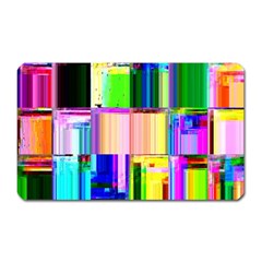 Glitch Art Abstract Magnet (rectangular)