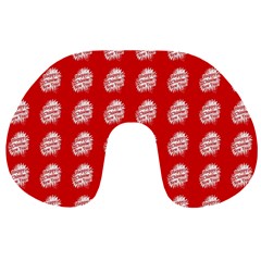 Happy Chinese New Year Pattern Travel Neck Pillows by dflcprints