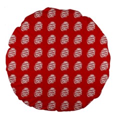 Happy Chinese New Year Pattern Large 18  Premium Flano Round Cushions by dflcprints