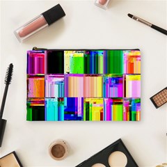 Glitch Art Abstract Cosmetic Bag (medium)  by Nexatart