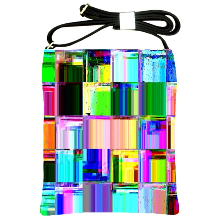 Glitch Art Abstract Shoulder Sling Bags