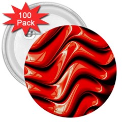 Fractal Mathematics Abstract 3  Buttons (100 Pack)  by Nexatart